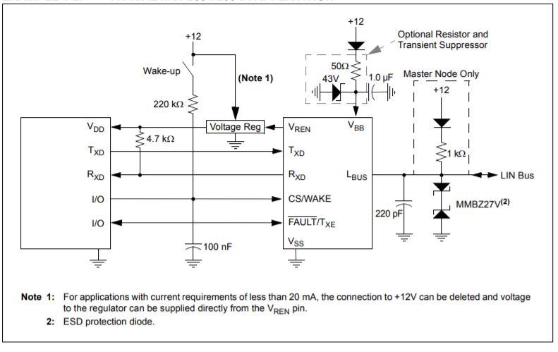 Abb.7: LIN-Transceiver Schaltplan