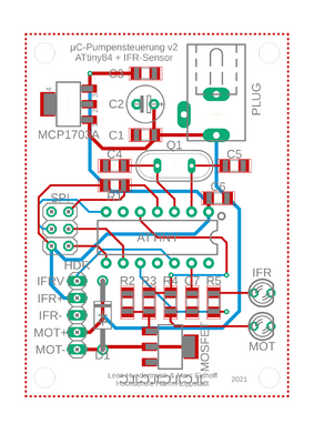 Abb. 5: Layout der Steuerungs-Platine.