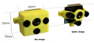 Abb.2: TeraRangerOne als Box und Spider Ausführung.