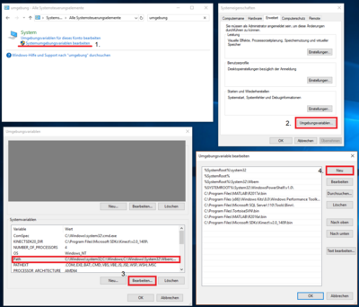 Bearbeiten der Path Variable