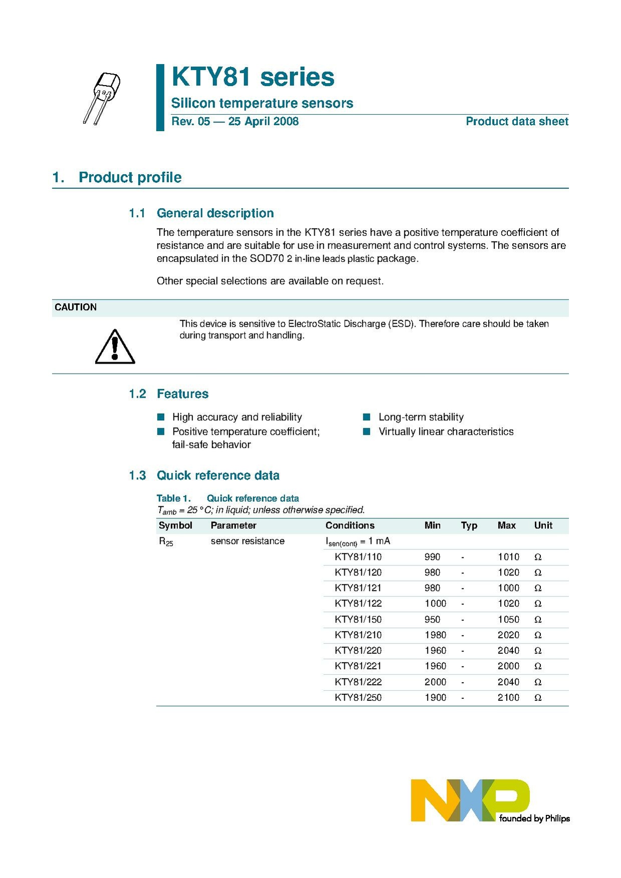 Reichelt: Datenblatt KTY81