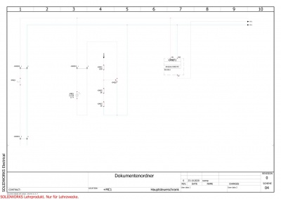 Auf der ersten Seite des Schaltplans ist die Spannungsversorgung dargestellt. Die Lampe wird über in 12 V-Netzteil mit einem Rundstecker versorgt. Von dort aus kann die Versorgung noch einmal über einen Schalter unterbrochen werden von dem aus dann die Platine versorgt wird. An die 12 V sind der Transistor zum schalten der LED und der Arduino angeschlossen, der die Spannung intern auf 5 V herunterregelt. [16]