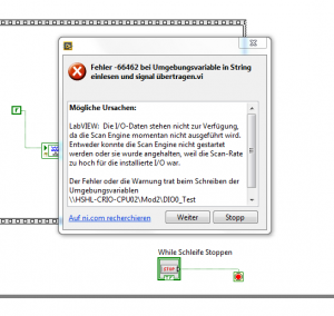 Fehlermeldung 2 für Stufenlänge 10 µs [8]