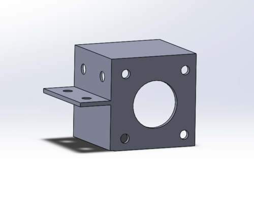 Motorhalterung des Nema 17 Schrittmotors [13]