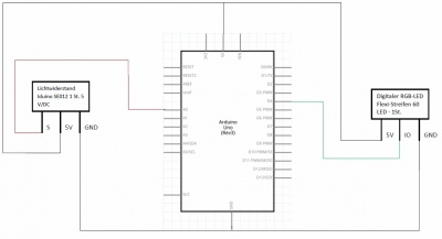 Arduino Schaltskizze