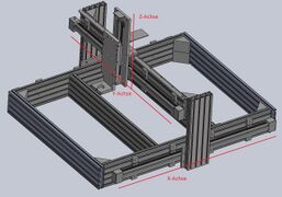 3-D-Bearbeitungsmaschine (Projekt des Schwerpunkts GPE im Studiengang MTR)