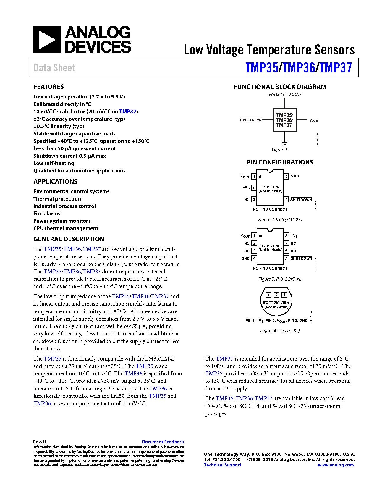 Analog Devices: TMP35