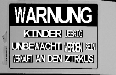 Bild mit neuer Schrift