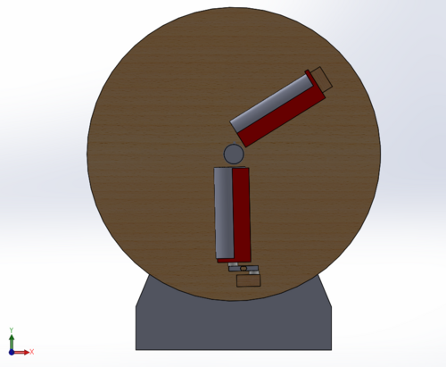 Weizenglas Eingießanlage - Vorderansicht - SolidWorks