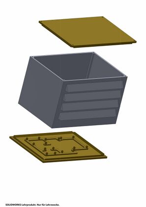 Außenstation in CAD als Einzelteildarstellung