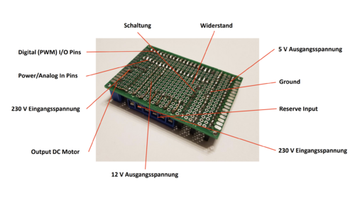 Abb. 34: Unterseite der Hauptplatine