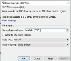 Block Parameter I2C Write