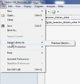 Exportieren der Bibliothek in eine frühere Version